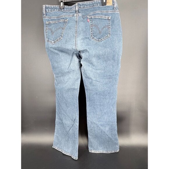 Levi Plus Jeans 22 W Boot Cut 31'' Inseam Medium Wash Stretchy - Picture 9 of 9